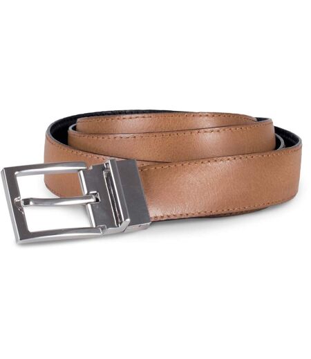 +++ FDS 230925 +++ Ceinture cuir réversible - KP810 - noir et marron - 35 mm