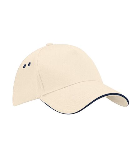 Casquette Ultimate Adulte Gris Clair Bleu Marine Beechfield