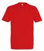 T-shirt manches courtes - Mixte - 11500 - rouge hibiscus