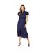 Robe mi-longue femme bleu marine Principles