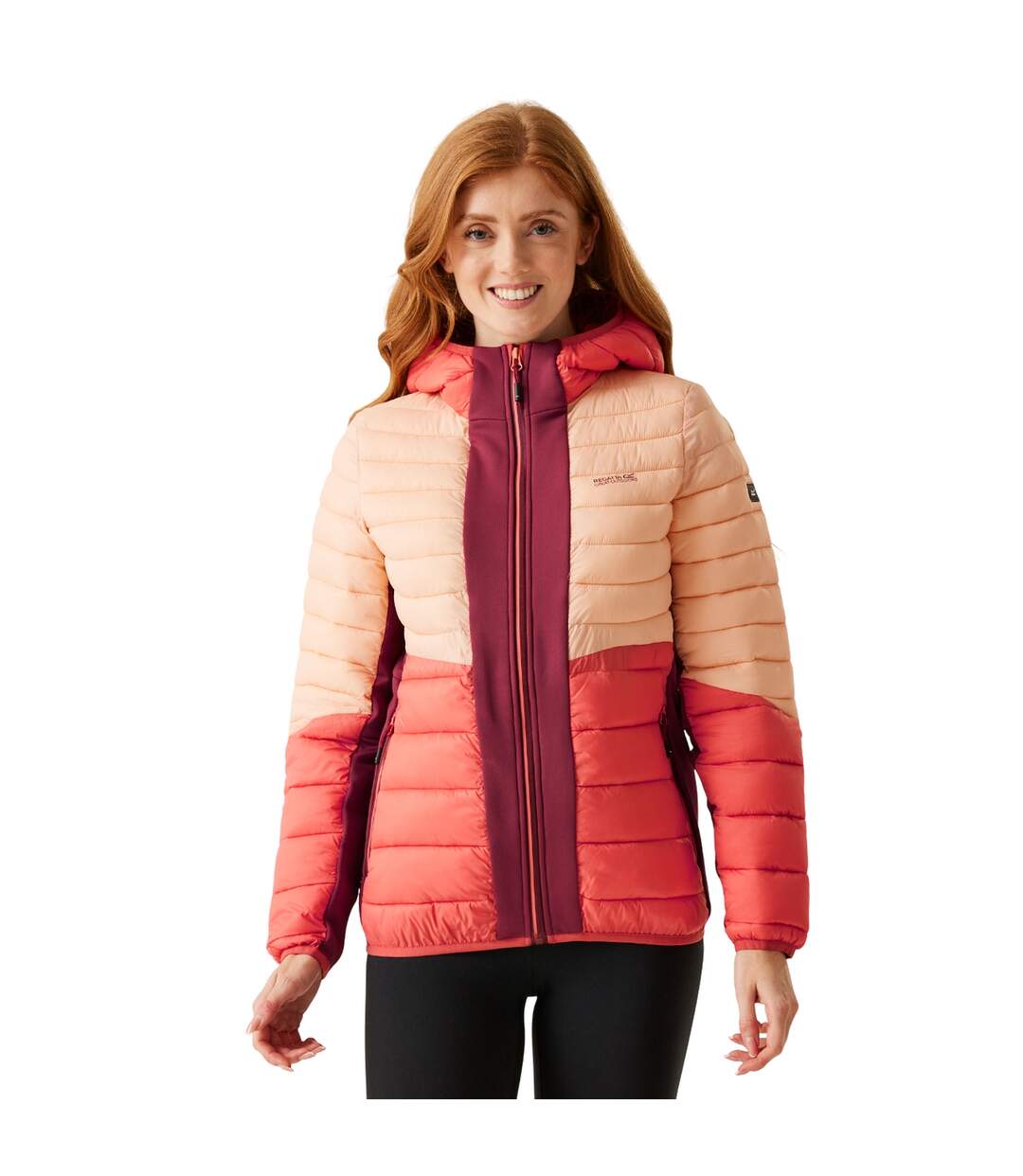 Veste Hybride Leedre Femme Rouge Foncé Rouge Clair Regatta-1
