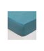Drap Housse Lavable Coton Maria 160x200cm Bleu Canard-1