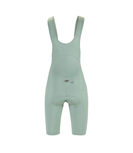 Cuissard De Cyclisme À Bretelles Motif/style Uni Femme Kaki Dhb