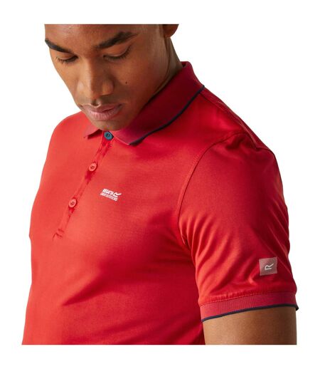 Mens Remex Ii Polo Shirt Danger Red Solid Regatta