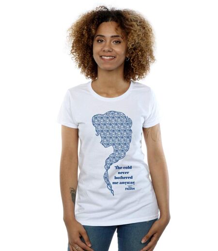 Disney T-shirt en coton Frozen Cold Womens/Ladies (Blanc) - UTBI21901