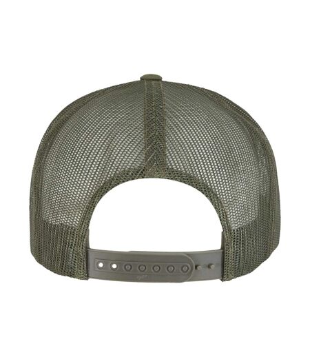 Casquette Trucker Adulte Vert Olive Blanc Marron Flexfit