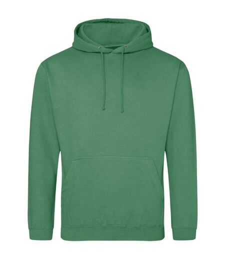 Unisex adult college hoodie cactus green Awdis