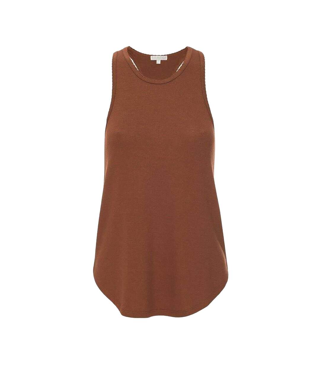 Débardeur Motif/style Chiné Femme Marron PJ Salvage-1