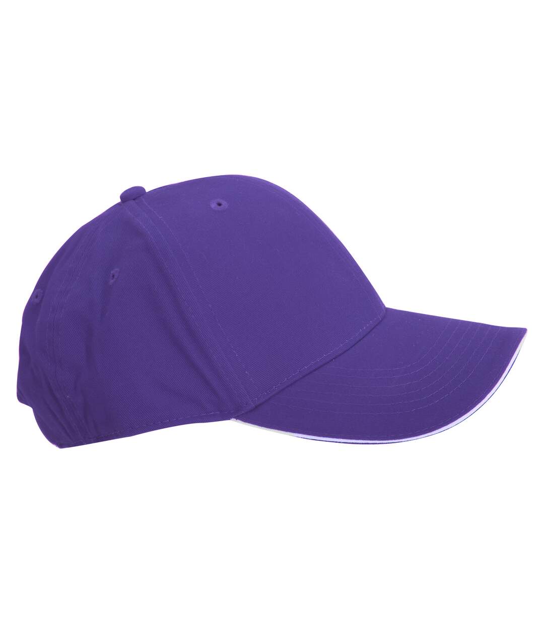 Lot de 2  casquettes adulte violet/blanc Beechfield-3