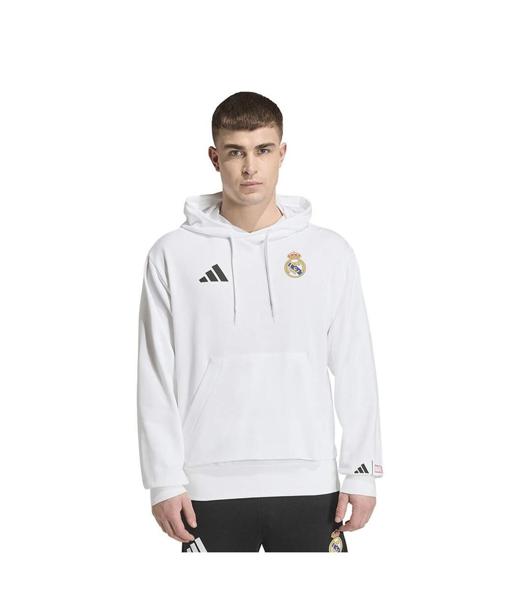 Sweat À Capuche Motif/style Real Madrid Cf The Avengers Homme Blanc Adidas-4