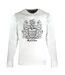 Mens Crest Crew Neck Sweatshirt White Aquascutum-1