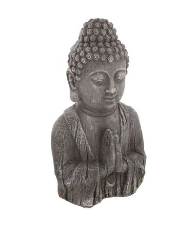 Statuette de Bouddha - H. 49 cm - Effet bois