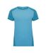 Womens/ladies Zolder T-shirt Turquoise Heather Turquoise Roly-1