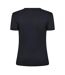 Womens/ladies Essential Slim T-shirt Black USA Pro-2
