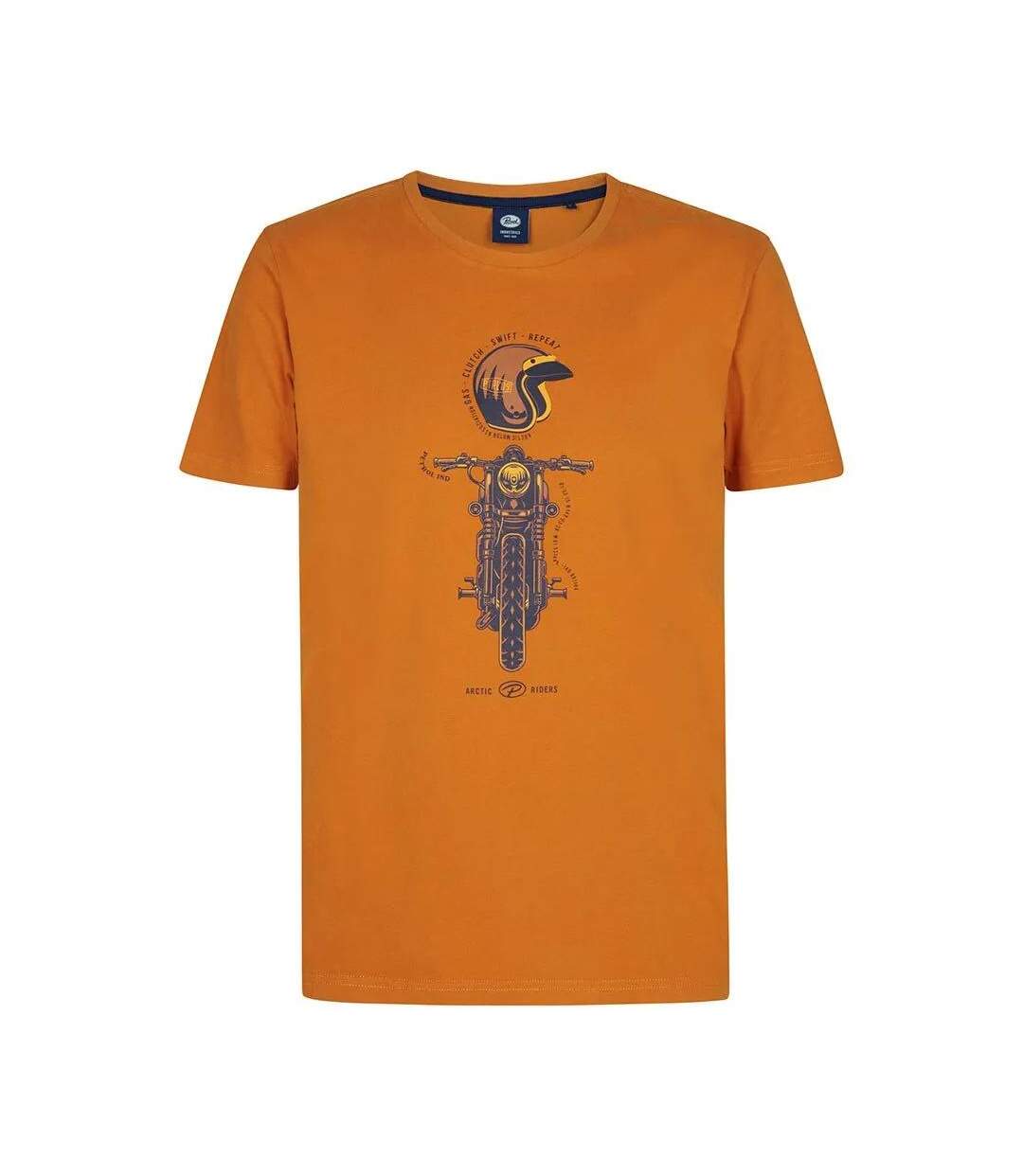 T-shirt Orange Homme Petrol Industries TSR650 - 3XL-1