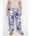 Pantalon large imprimé abstrait-1