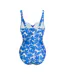 Maillot De Bain 1 Pièce Motif/style Floral Sakari Femme Bleu Regatta-2