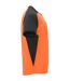T-shirt Bugatti Adulte Orange Fluo Noir Roly Sport-3