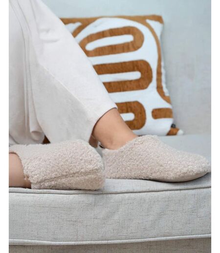 Isotoner Chaussons extra-light Bottillons femme sherpa, semelle antidérapante