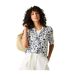 Womens/ladies Salise Large Floral Lightweight Shirt Navy White Regatta-1