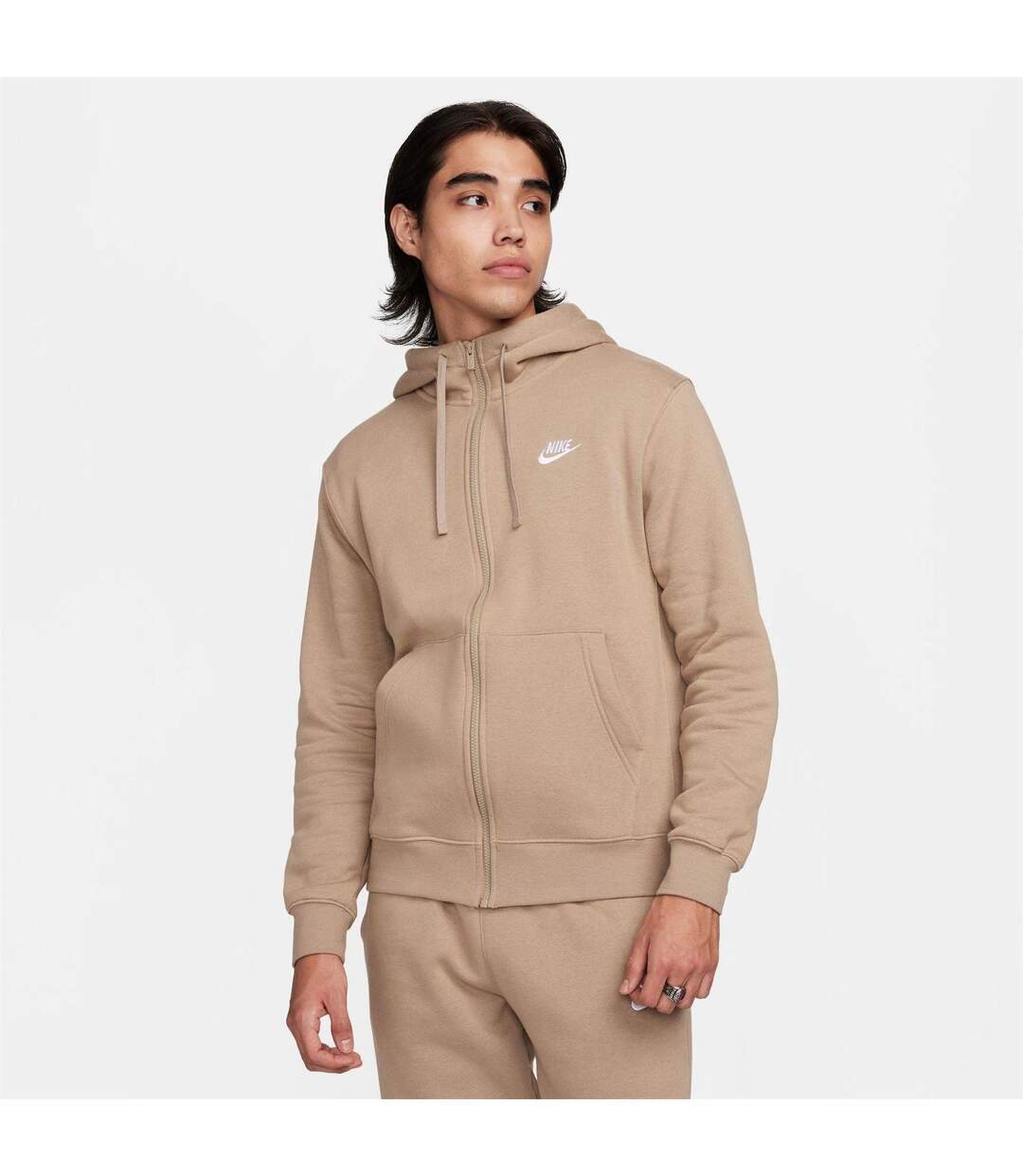 Veste À Capuche Sportswear Club Homme Vert Kaki Nike-1