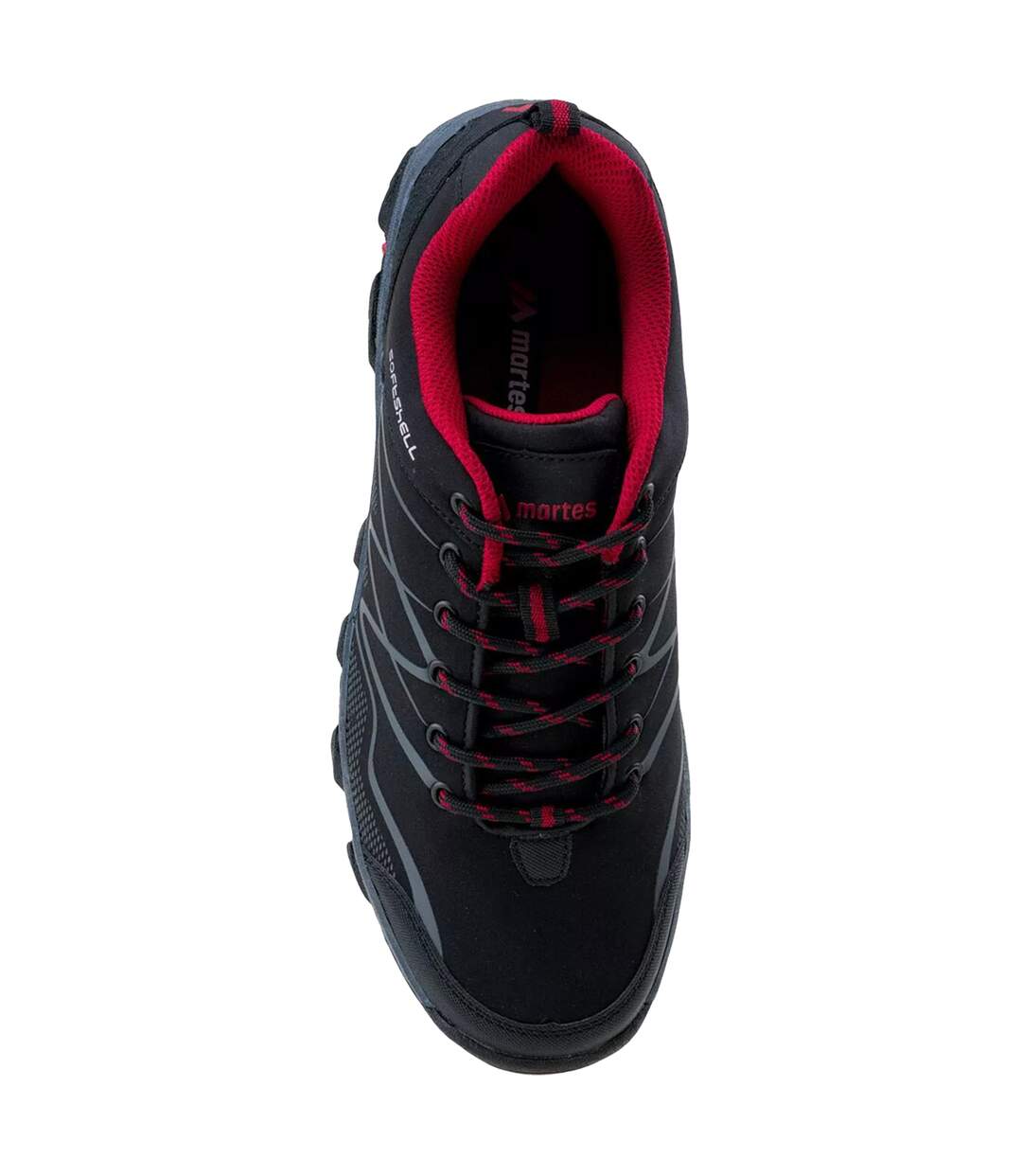 Chaussures De Randonnée Ronn Homme Noir Rouge Foncé Gris Foncé Martes-4