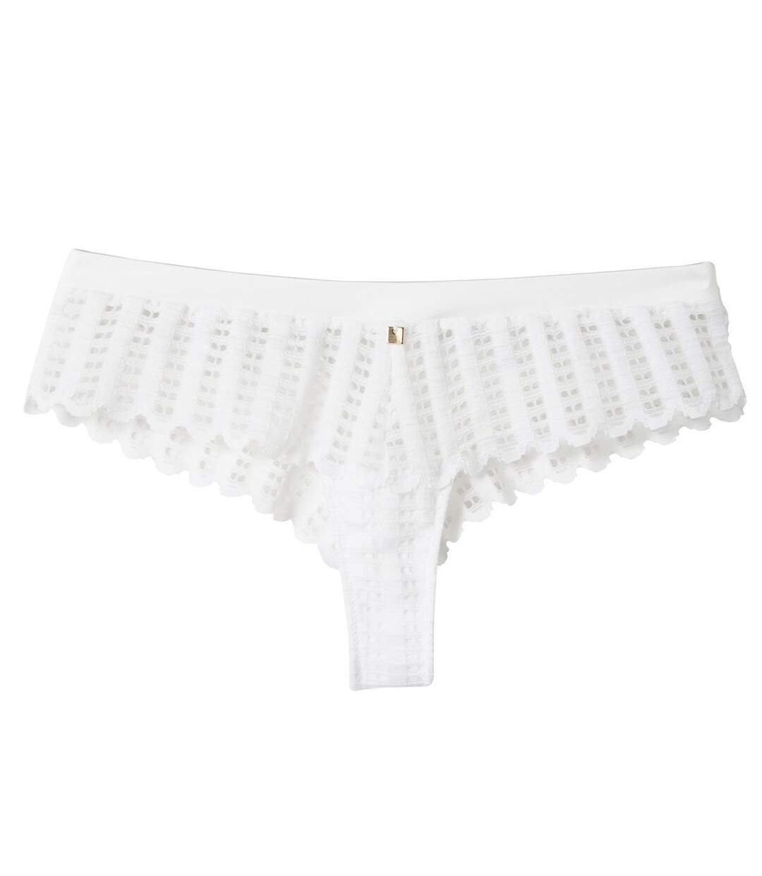 Shorty tanga blanc Speculoos-1