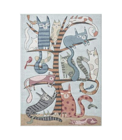 Tapis enfant tissé motif animaux KIDCHIC