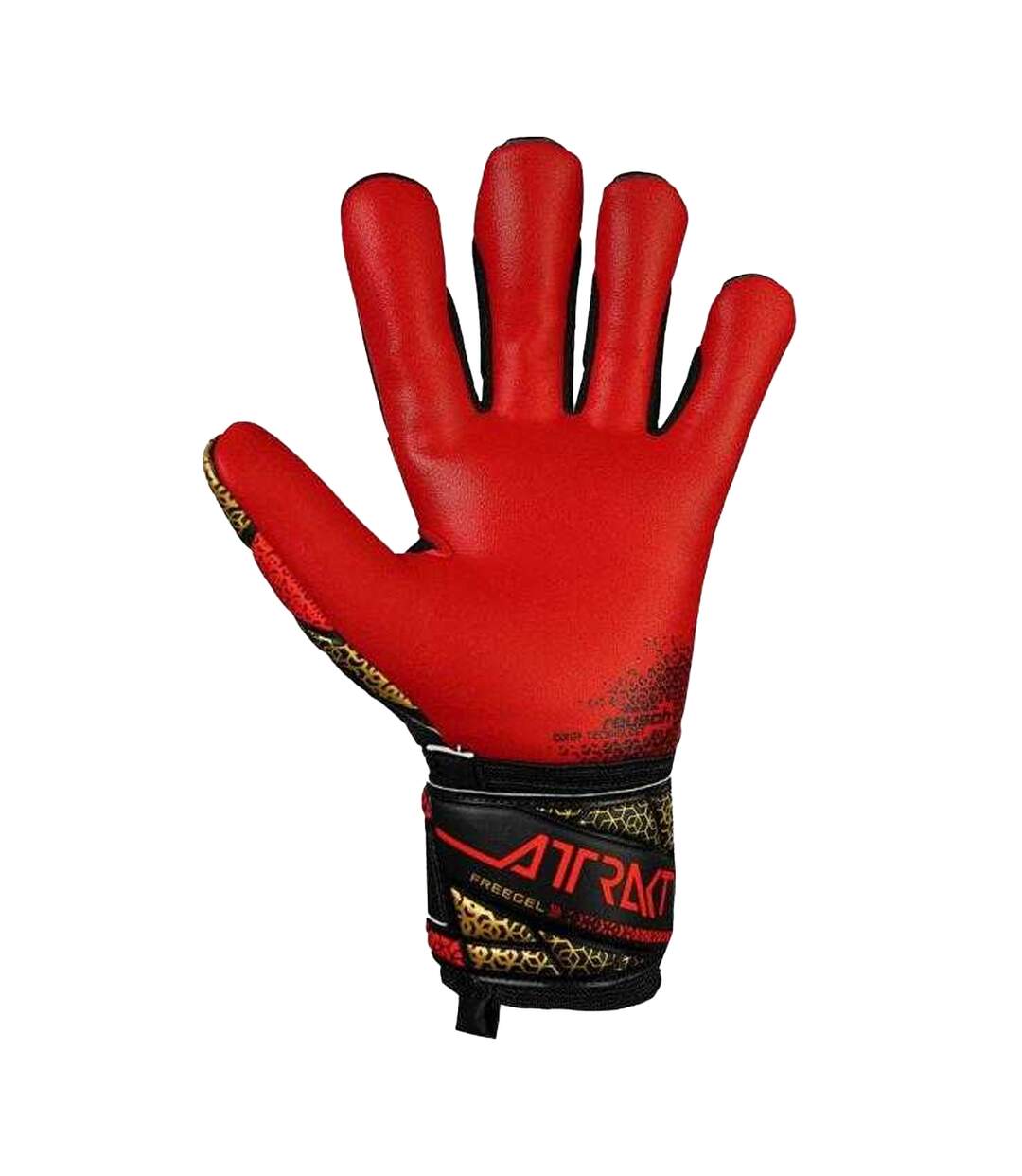 Gants De Gardien De But Attrakt Freegel Adulte Noir Rouge Reusch-2