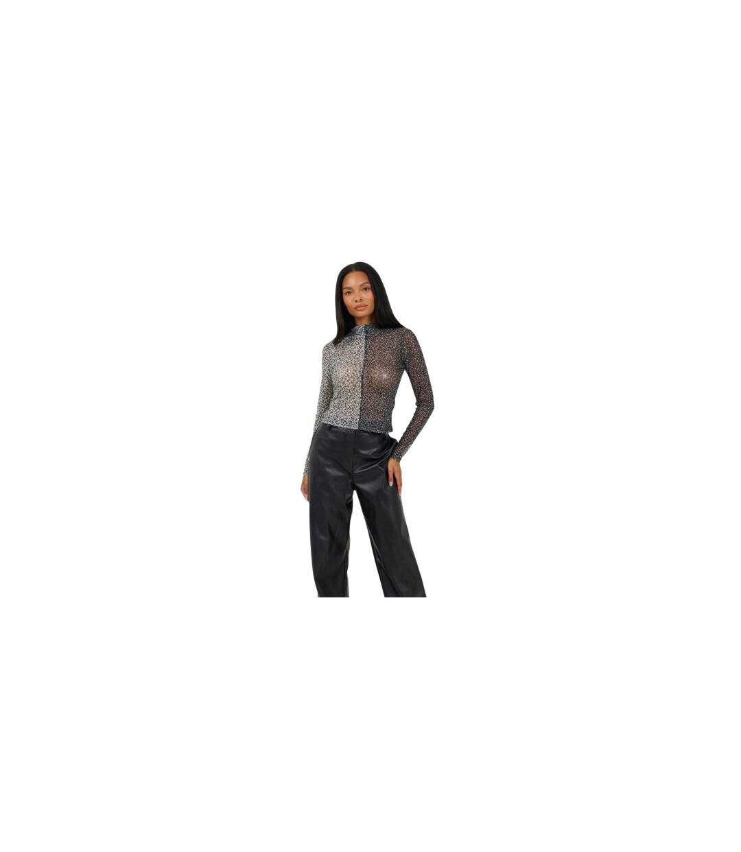 Haut Illusion Femme Noir Crème Brave Soul-1
