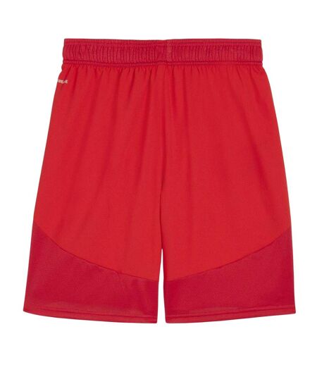 Mens Teamfinal Football Shorts Red White Puma