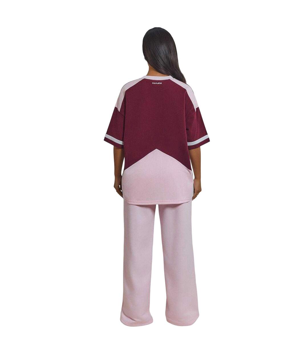 T-shirt Tate Femme Rose Bordeaux Foncé Mars-3