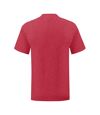 Fruit Of The Loom Mens Iconic T-Shirt (Heather Red)
