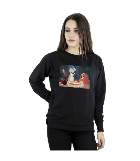 Disney - Sweat LADY AND THE TRAMP SPAGHETTI PHOTO - Femme (Noir) - UTBI23203