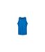 Mens Basic Tank Top Bleu Cobalt Build Your Brand-1
