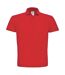 Mens id.001 cotton polo shirt red B&C