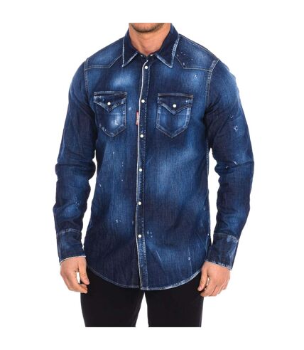 Men's long sleeve denim shirt S79DL0013-S30341