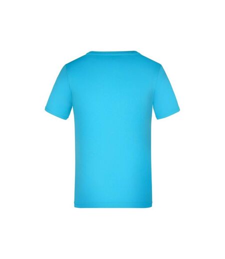 T-shirt active enfant turquoise vif James and Nicholson