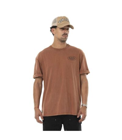 T-shirt homme relax fit en jersey acid wash print devant et dos Flash Vondutch