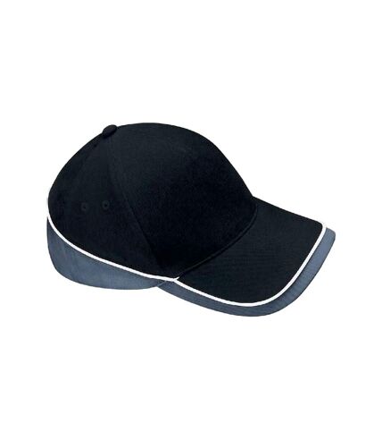 Casquette teamwear competition noir / graphite / blanc Beechfield