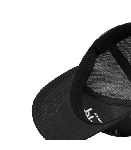 Casquette trucker avec filet semi curved avec broderie Beige Lo Hatfield