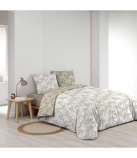 Parure de Lit 3 Pièces Oliana 240x220cm Beige