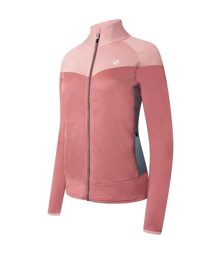Womens/ladies elation ii core stretch recycled fleece mesa rose/powder pink Dare 2B