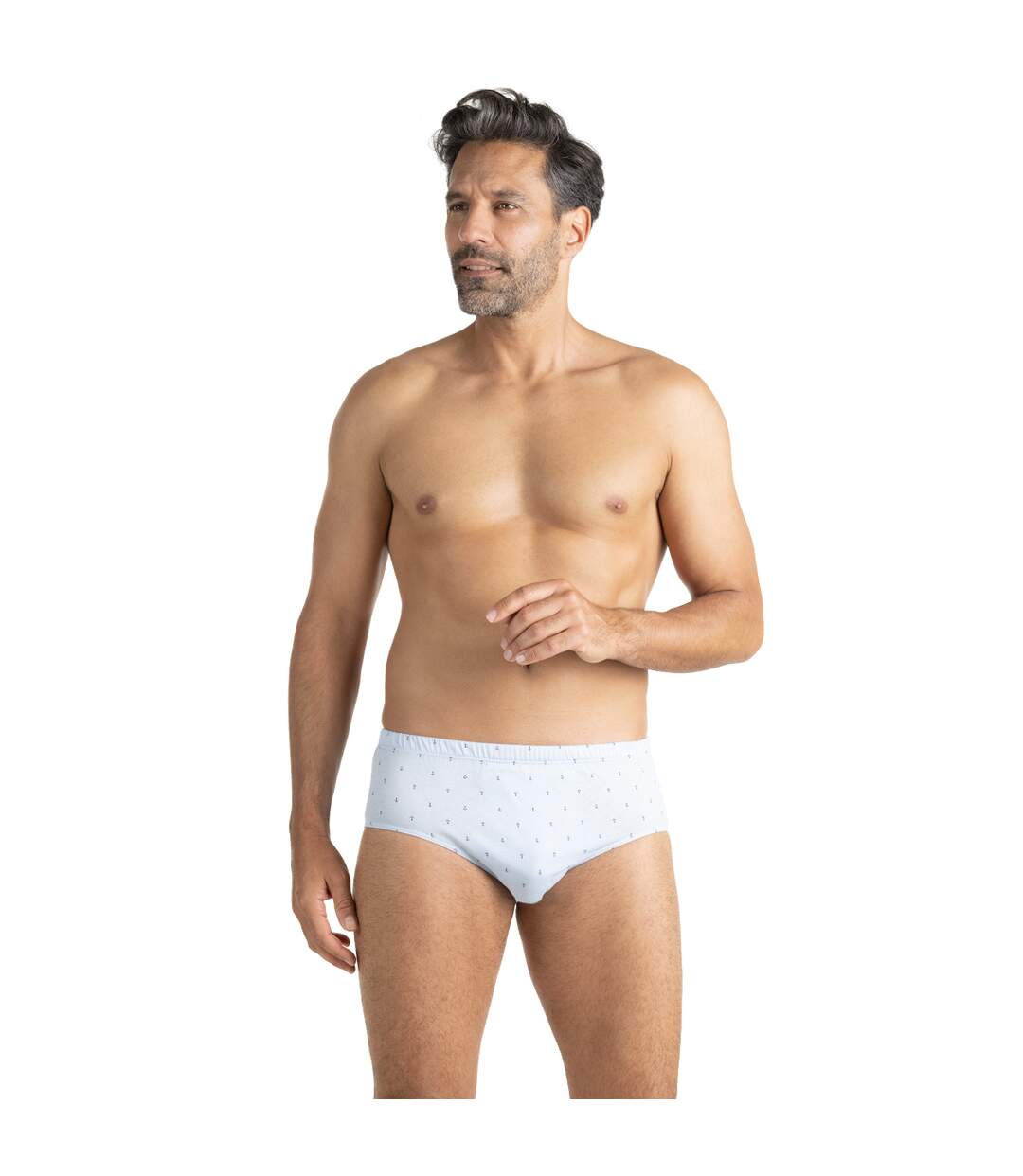Slip taille haute fermé homme Motifs Eminence-4