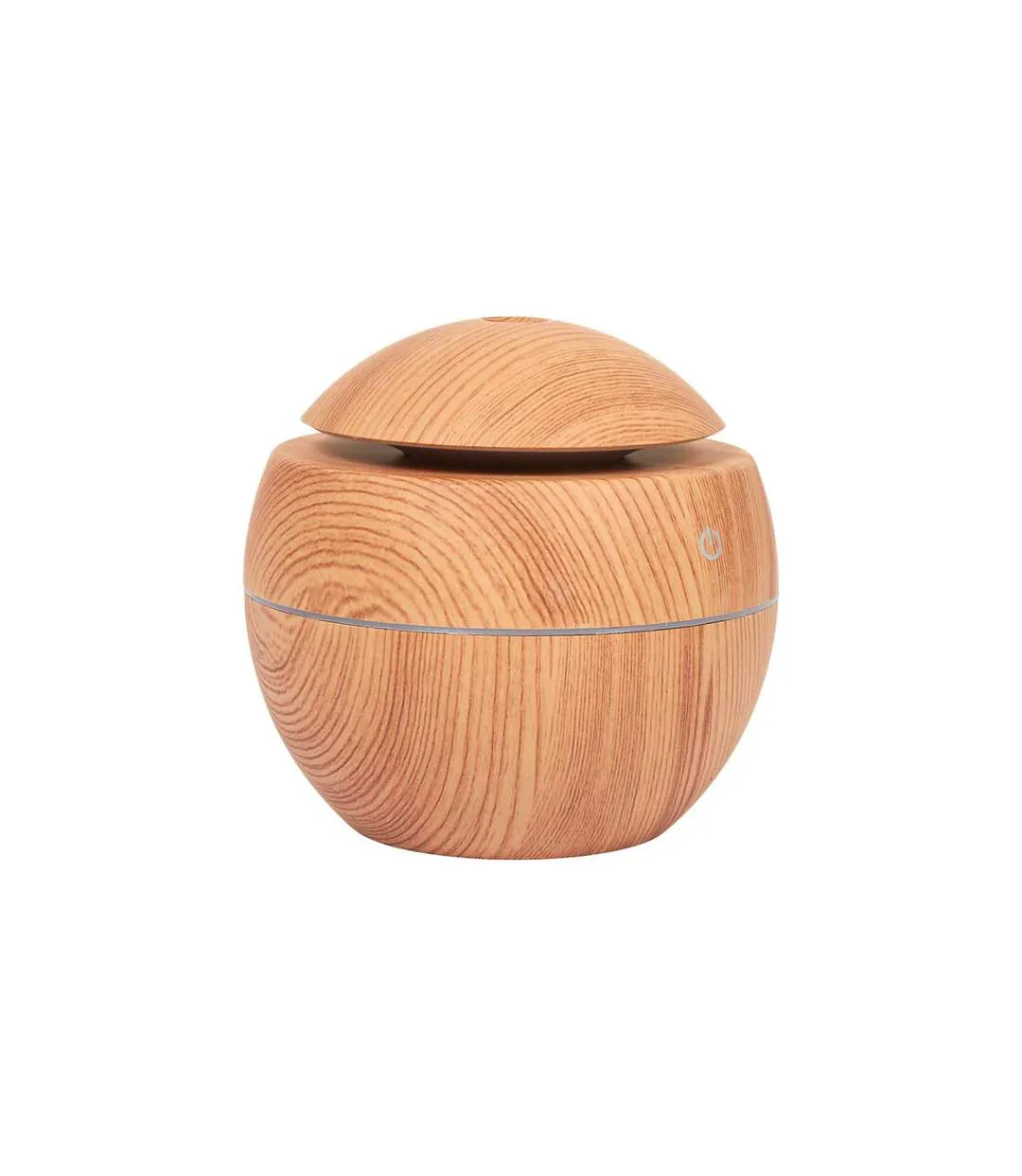Diffuseur de Parfum Effet Bois Sphère  10cm Marron-2
