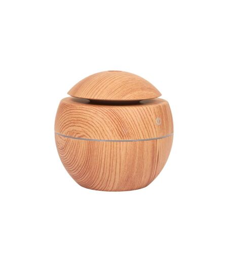 Diffuseur de Parfum Effet Bois Sphère  10cm Marron