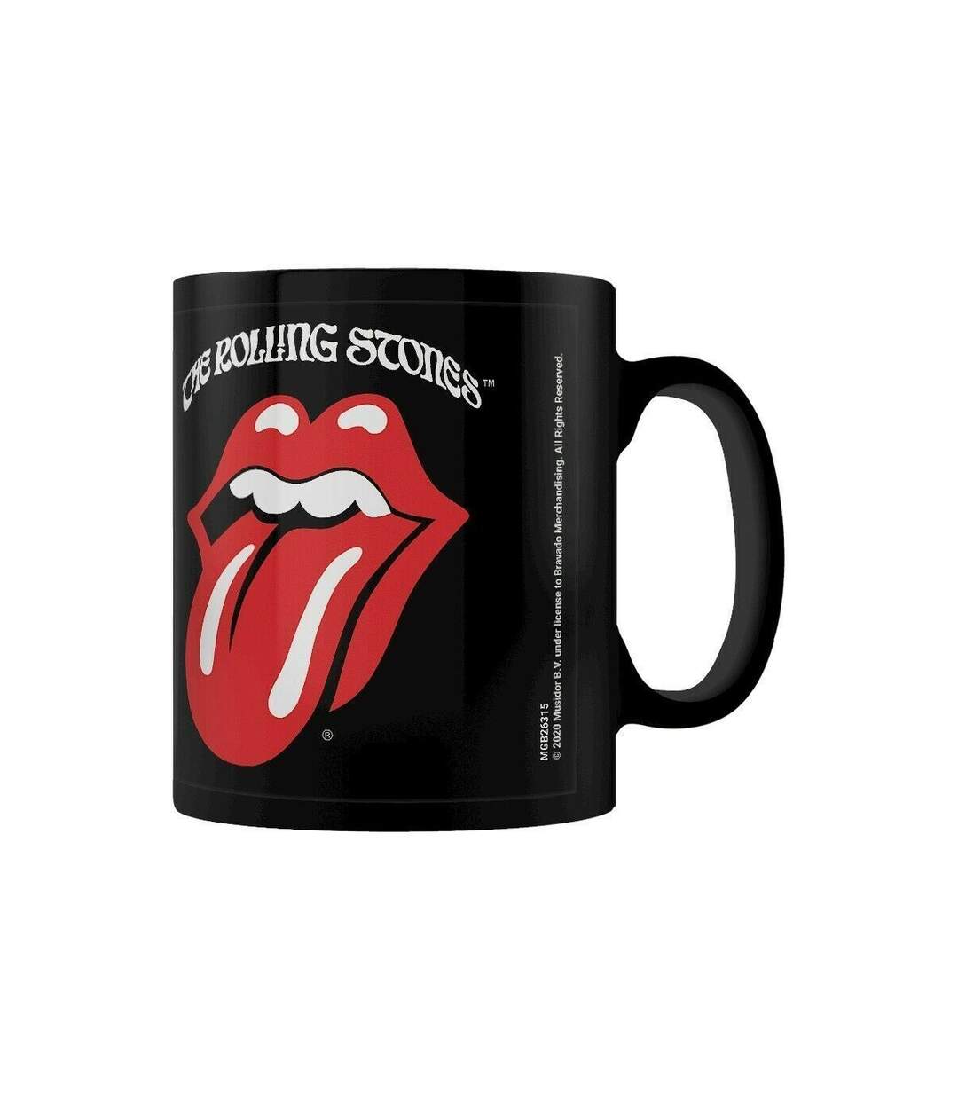 The Rolling Stones Tasse Retro Tongue (Noir/Rouge) (Taille unique) - UTPM2936