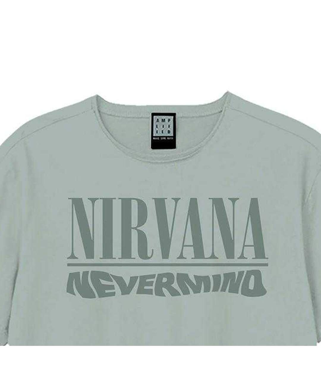 T-shirt Motif/style Nirvana Nevermind Adulte Bleu Amplified-3
