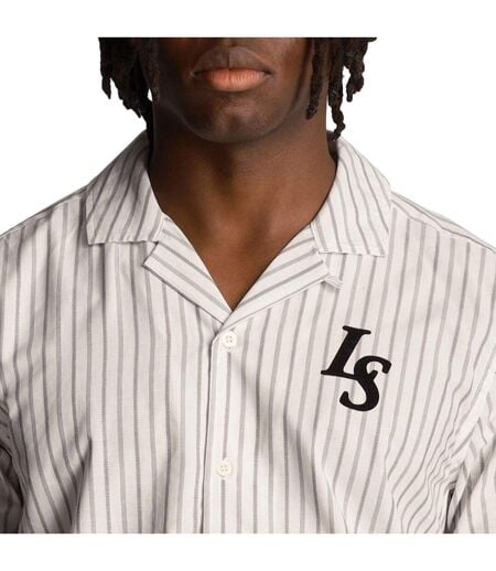 Chemise Motif Fines Rayures Homme Blanc Lyle & Scott