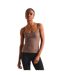 Womens/ladies Scoop Neck Tank Top Brown 4th And Reckless-1